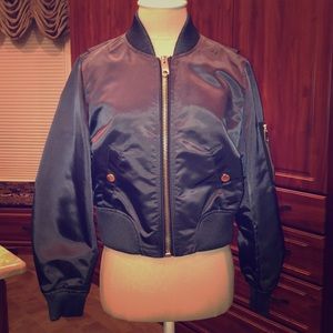 Short bomber jacket. Never worn.